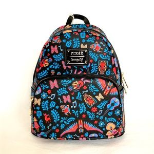 SOLD- Loungefly Pixar Coco Día de Los Muertos AOP Backpack